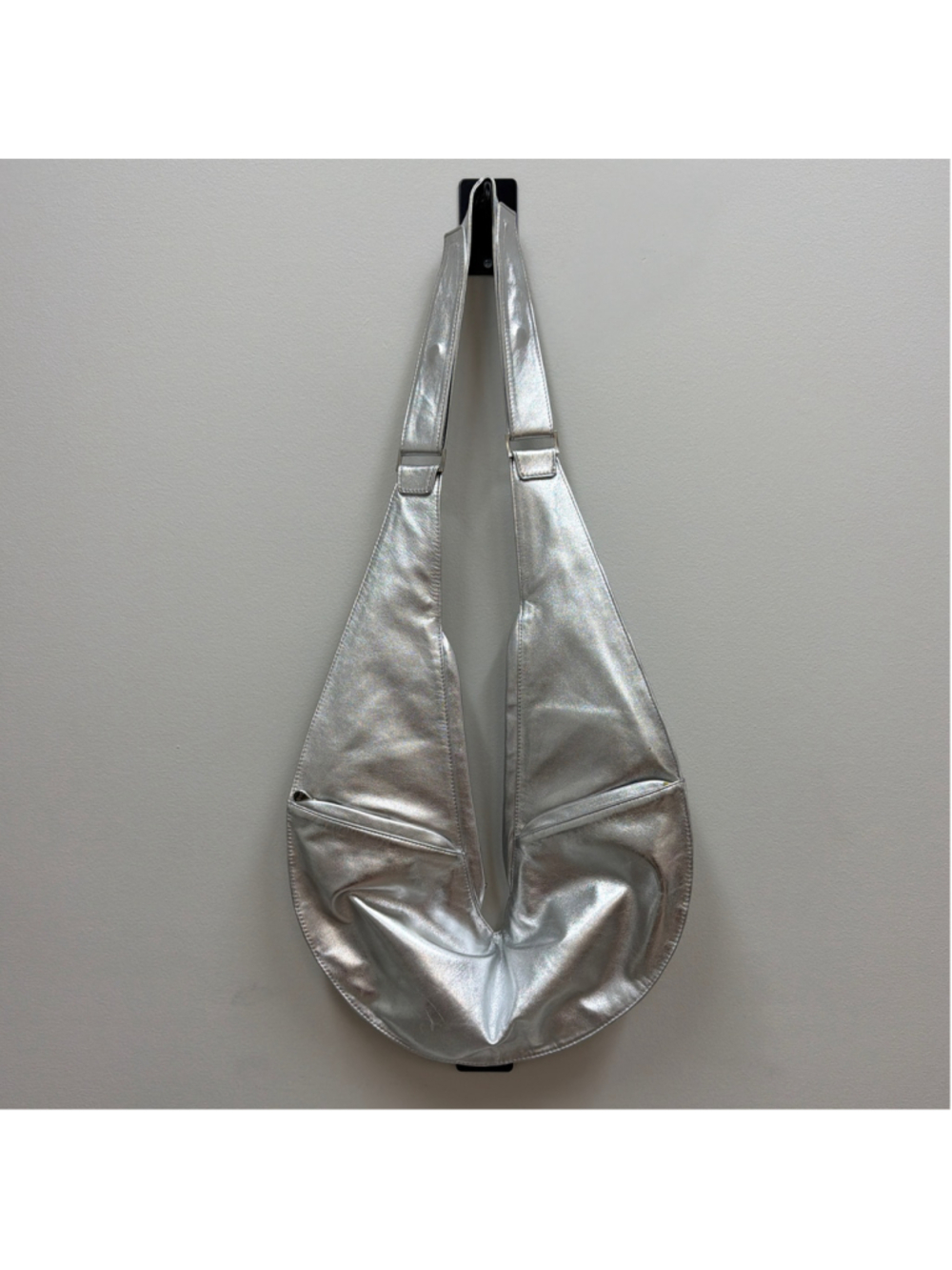Sash Bag Discontinued Sterling Metallic Lambskin Leather! - Picture 3 of 9